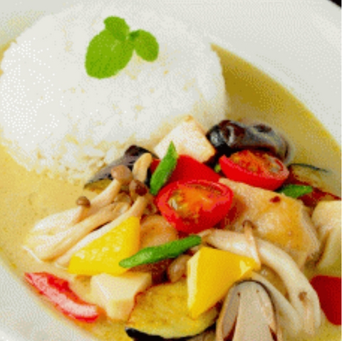 若鶏のグリーンカレー