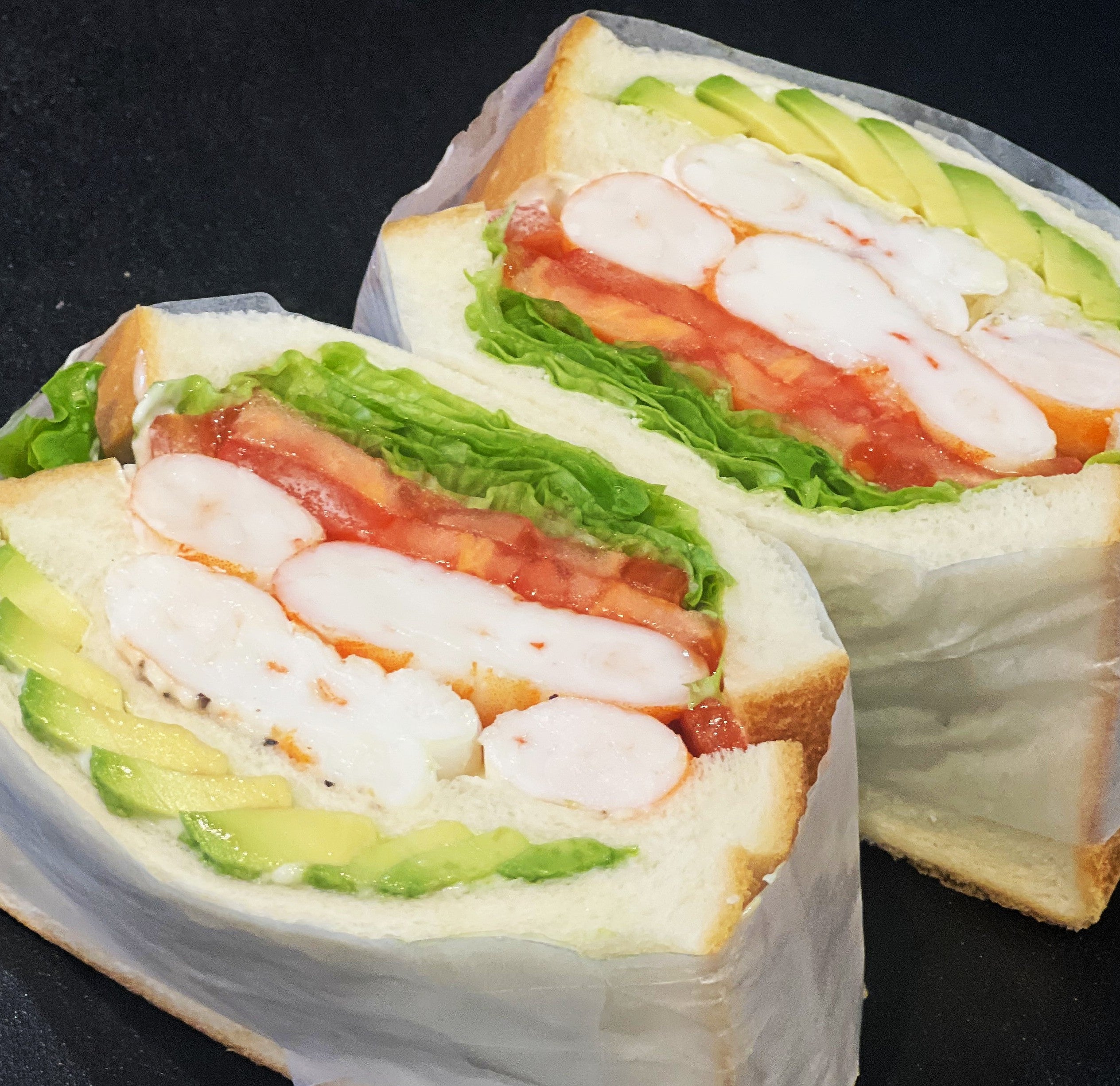 大海老とアボガドのサンドウイッチ（2個））